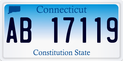 CT license plate AB17119