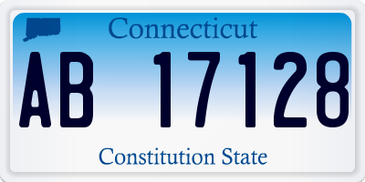 CT license plate AB17128