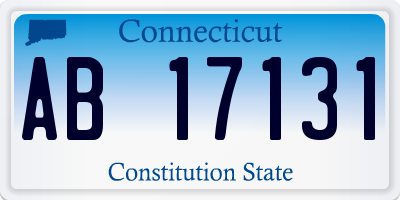 CT license plate AB17131