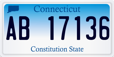 CT license plate AB17136
