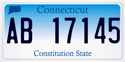 CT license plate AB17145