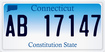 CT license plate AB17147