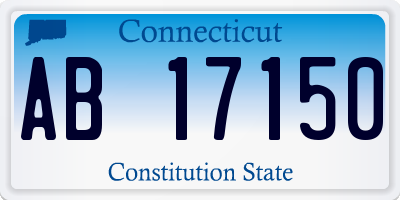 CT license plate AB17150
