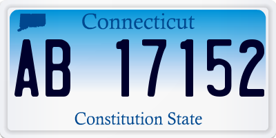 CT license plate AB17152