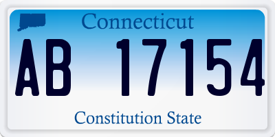 CT license plate AB17154