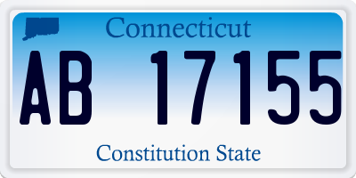 CT license plate AB17155