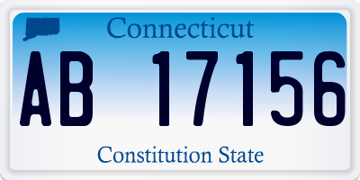 CT license plate AB17156