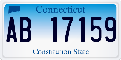 CT license plate AB17159