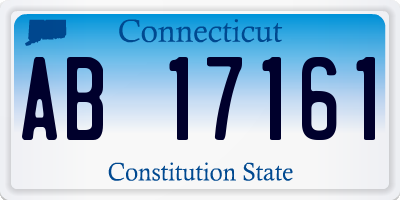 CT license plate AB17161