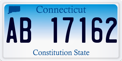 CT license plate AB17162