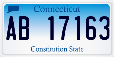 CT license plate AB17163