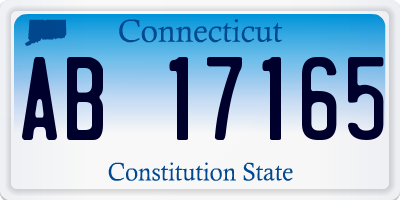CT license plate AB17165