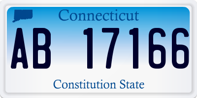 CT license plate AB17166