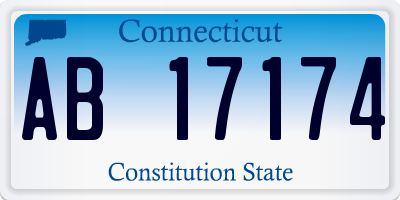 CT license plate AB17174