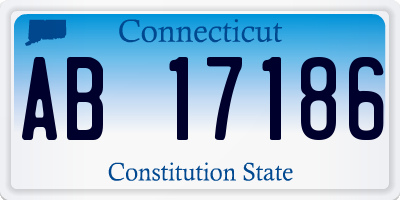 CT license plate AB17186