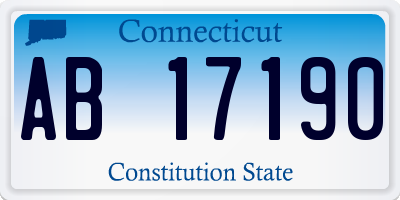 CT license plate AB17190