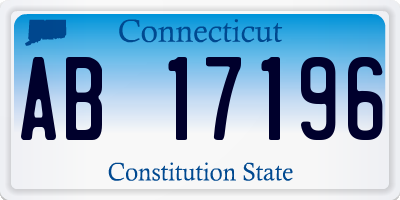 CT license plate AB17196