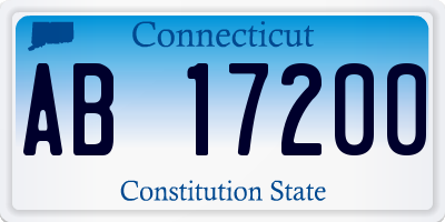CT license plate AB17200