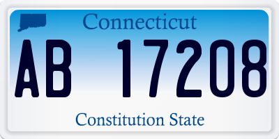 CT license plate AB17208