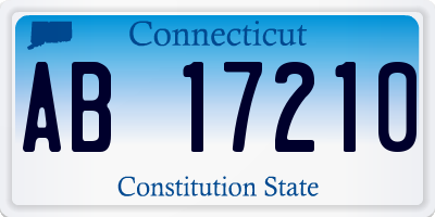CT license plate AB17210