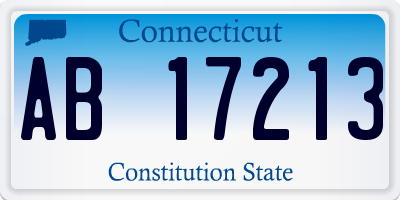 CT license plate AB17213