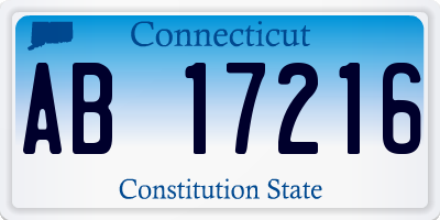 CT license plate AB17216
