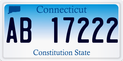CT license plate AB17222