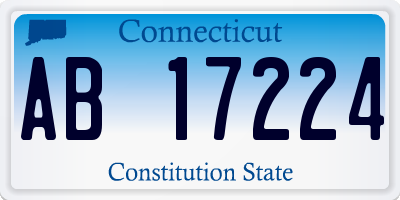 CT license plate AB17224