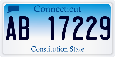 CT license plate AB17229