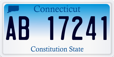 CT license plate AB17241