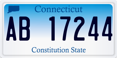 CT license plate AB17244