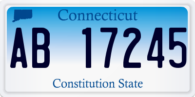 CT license plate AB17245