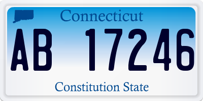 CT license plate AB17246