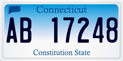 CT license plate AB17248
