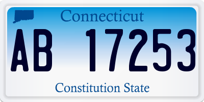 CT license plate AB17253