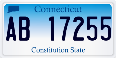 CT license plate AB17255