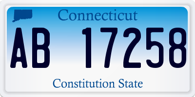CT license plate AB17258