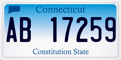 CT license plate AB17259