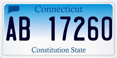 CT license plate AB17260