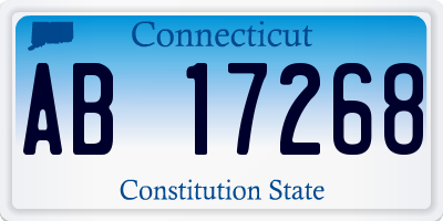 CT license plate AB17268