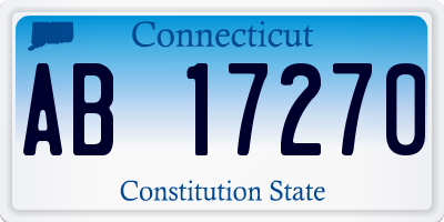 CT license plate AB17270