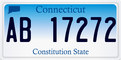 CT license plate AB17272