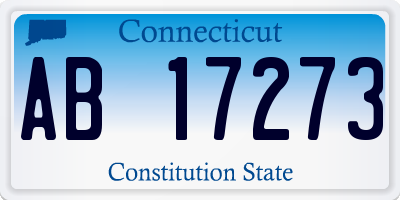 CT license plate AB17273