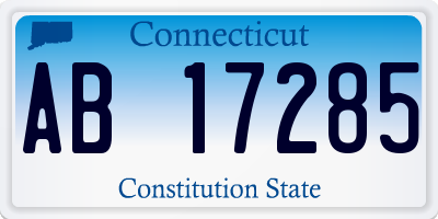 CT license plate AB17285
