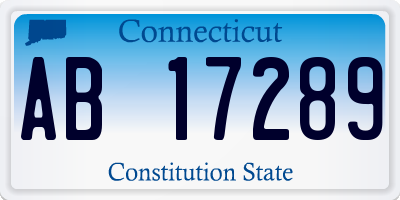 CT license plate AB17289