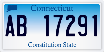 CT license plate AB17291