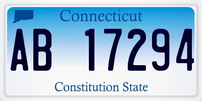 CT license plate AB17294