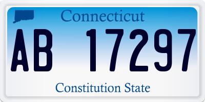 CT license plate AB17297