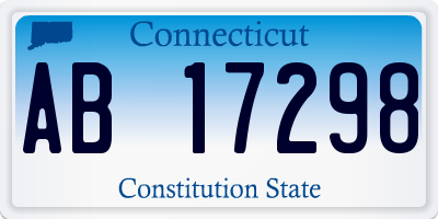 CT license plate AB17298