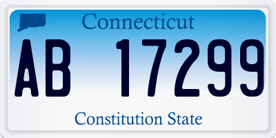CT license plate AB17299